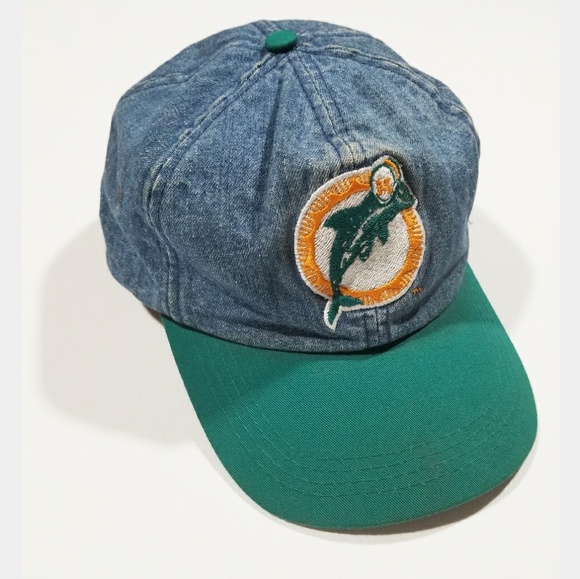 Vintage Other - Vintage Denim Miami Dolphins Football Team GUC Hat